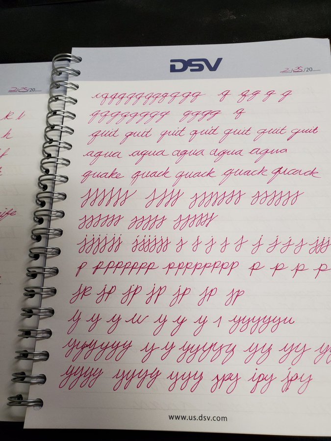 handwriting practice